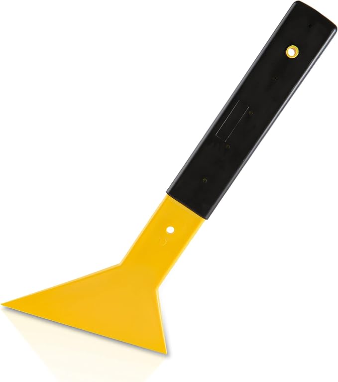 zanch 车窗贴膜乙烯基包裹工具长触橡胶手柄刮刀黄色三角细长刮刀汽车